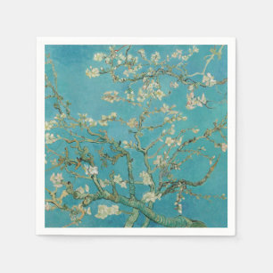Serviette En Papier Floraison d'amandier, Peinture à l'huile, Vincent