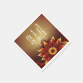 Serviette En Papier Floraison Éternelle : Une Célébration Intemporelle (Coin)