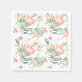 Serviette En Papier Floral (Devant)