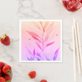 Serviette en papier floral (En situation)