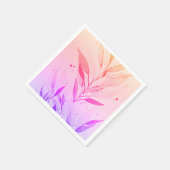 Serviette en papier floral (Coin)