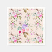 Serviette En Papier Floral (Devant)