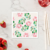 Serviette En Papier Floral (En situation)