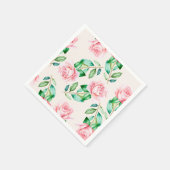 Serviette En Papier Floral (Coin)