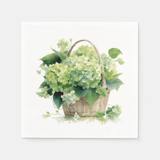 Serviette En Papier Floral (Devant)