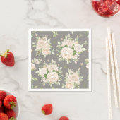 Serviette En Papier Floral (En situation)