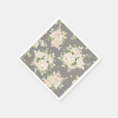 Serviette En Papier Floral (Coin)