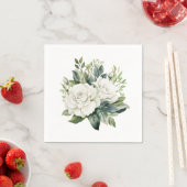 Serviette En Papier Floral (En situation)