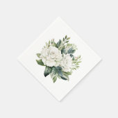 Serviette En Papier Floral (Coin)