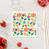 Serviette En Papier Floral (En situation)