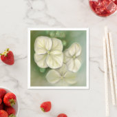 Serviette En Papier Floral (En situation)