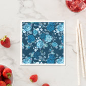 Serviette En Papier Floral (En situation)