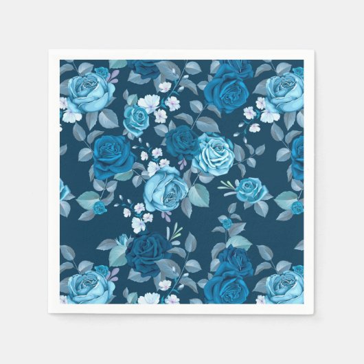 Serviette En Papier Floral (Devant)