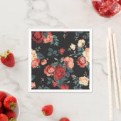Serviette En Papier Floral (En situation)