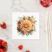 Serviette En Papier Floral (En situation)