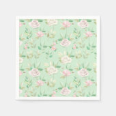 Serviette En Papier Floral (Devant)