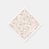 Serviette En Papier Floral (Coin)