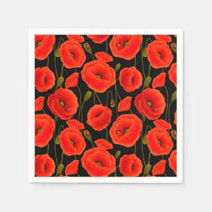 Serviette En Papier Floral