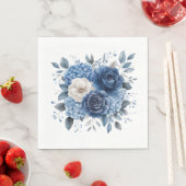 Serviette En Papier Floral (En situation)
