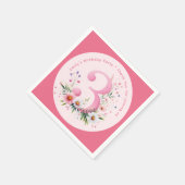 Serviette En Papier Floral 3e anniversaire Custom Trois fées princesse (Coin)
