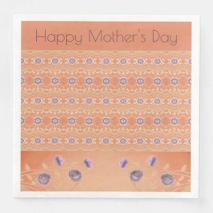 Serviette En Papier Floral Avec Motif