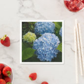 Serviette En Papier Floral Blue Hydrangea Photo (En situation)