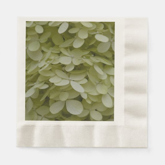 Serviette En Papier Floral Celadon Green Hydrangea (Devant)