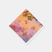 Serviette En Papier Floral coloré (Coin)