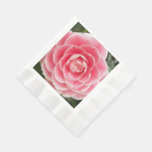 Serviette En Papier Floral de Fleur de Camellia rose (Coin)