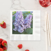 Serviette En Papier Floral de Lilac pourpre (En situation)