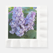 Serviette En Papier Floral de Lilac pourpre (Devant)