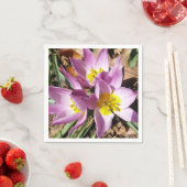 Serviette En Papier Floral de Pink (En situation)