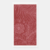 Serviette En Papier Floral Design 30 (Devant)
