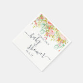 Serviette En Papier Floral d'été du printemps | BABY SHOWER (Coin)