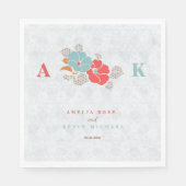 Serviette En Papier "Floral Elegance" Collection  (Devant)