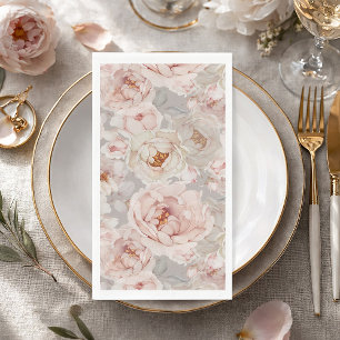 Serviette En Papier Floral élégant et intemporel