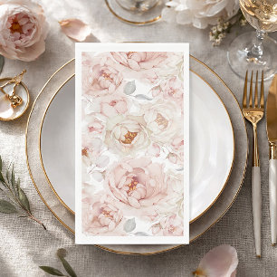 Serviette En Papier Floral élégant et intemporel
