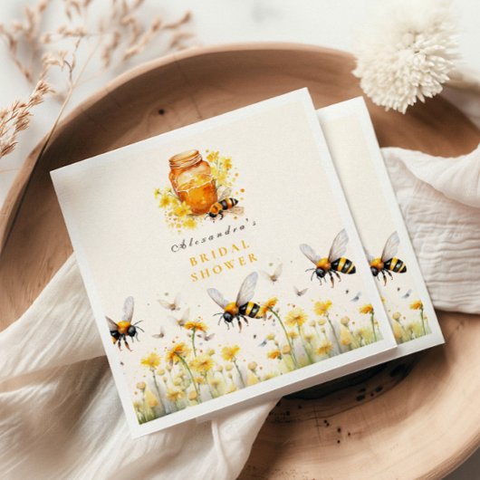 Serviette En Papier Floral Elle A Trouvé Sa Mariée De Miel