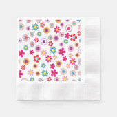 Serviette En Papier Floral en floraison vive (Devant)
