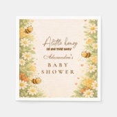 Serviette En Papier Floral Honey Bee Baby Shower (Devant)