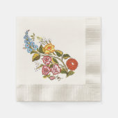 Serviette En Papier Floral hongrois -kalocsai (Devant)