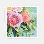 Serviette En Papier Floral I (Devant)