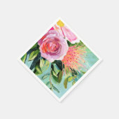 Serviette En Papier Floral I (Coin)