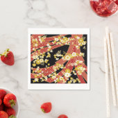 Serviette En Papier Floral Mix Kimono Pattern (En situation)