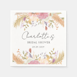 Serviette En Papier Floral moderne