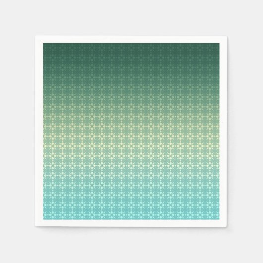 Serviette En Papier Floral ornament (Devant)