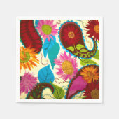Serviette En Papier Floral Paisley (Devant)
