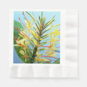 Serviette En Papier Floral Plante de gingembre à fleurs (Devant)
