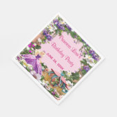 Serviette En Papier Floral Princess Enchanted Fairy Tale Anniversaire (Coin)