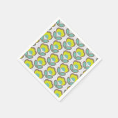 Serviette En Papier Floral Retro 70's Wallpaper Motif (Coin)